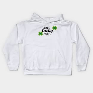 One lucky papa Kids Hoodie